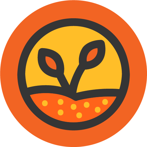 Plant with nutrients in the soil